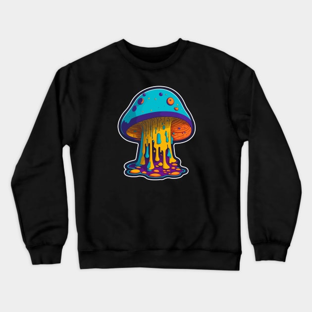 magic ufo mushroom Crewneck Sweatshirt by CoySoup